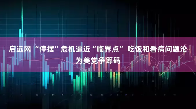 启远网 “停摆”危机逼近“临界点” 吃饭和看病问题沦为美党争筹码